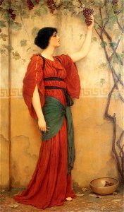 Godward - Autumn. Free illustration for personal and commercial use.
