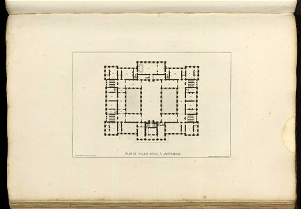 Goetghebuer - 1827 - Choix des monuments - 059 Plan Palais Royal Amsterdam
