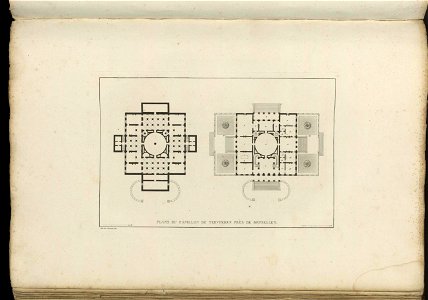 Goetghebuer - 1827 - Choix des monuments - 048 Plan Pavillon Tervueren