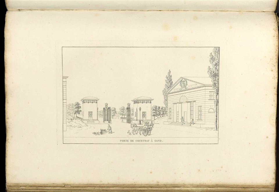 Goetghebuer - 1827 - Choix des monuments - 075 Porte Courtray Gand