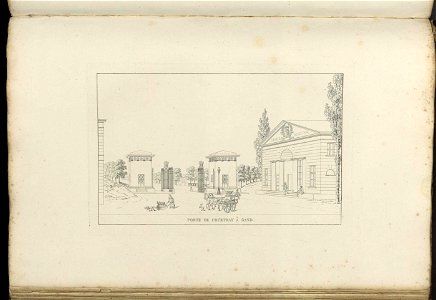 Goetghebuer - 1827 - Choix des monuments - 075 Porte Courtray Gand