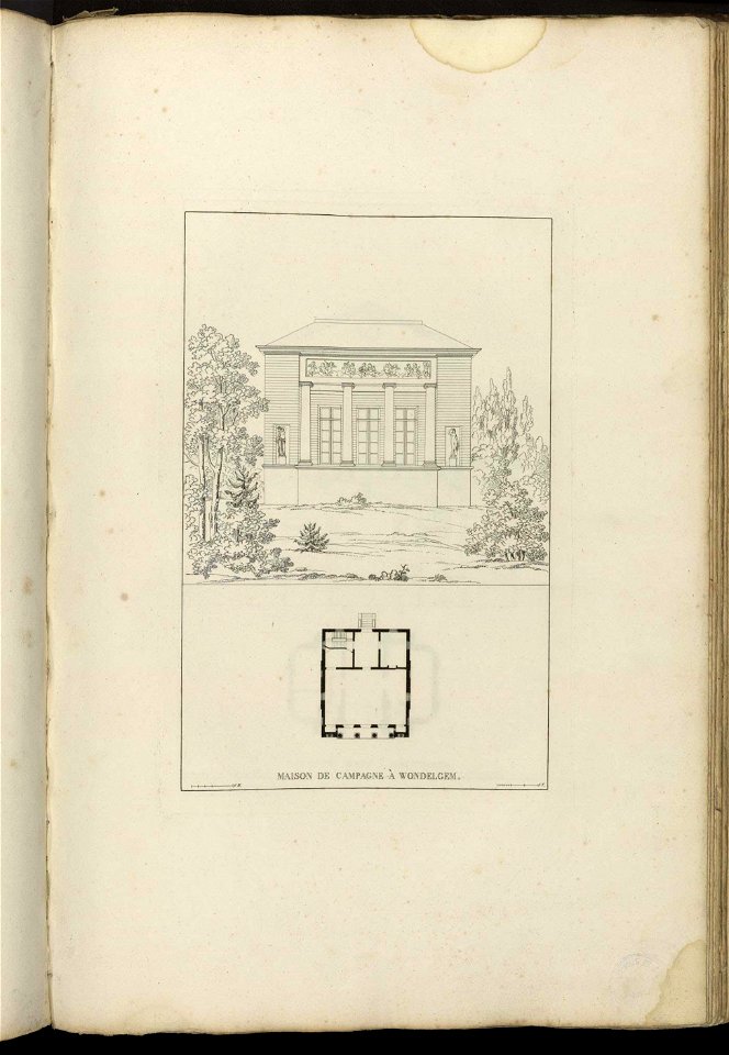 Goetghebuer - 1827 - Choix des monuments - 065 Maison campagne Wondelgem