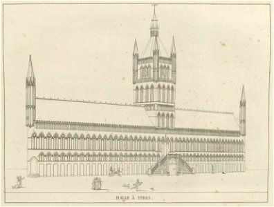 Goetghebuer - 1827 - Choix des monuments - 069 Halle Draps Ypres
