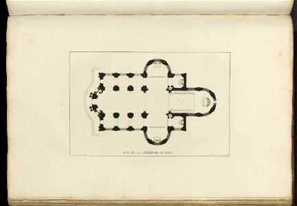 Goetghebuer - 1827 - Choix des monuments - 081 Plan Cathedrale Namur