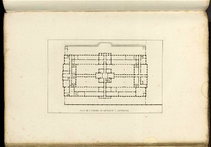 Goetghebuer - 1827 - Choix des monuments - 094 Plan Atelier Mendicité Amsterdam