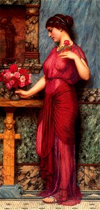 Godward-An Offering to Venus-1912. Free illustration for personal and commercial use.