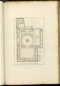 Goetghebuer - 1827 - Choix des monuments - 097b Plan palais justice Bruxelles