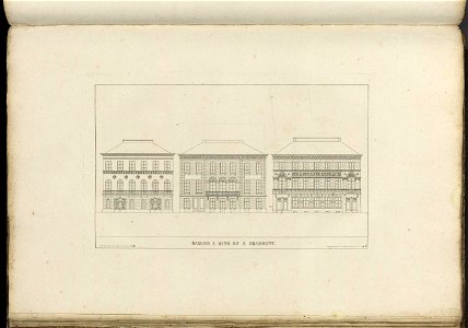 Goetghebuer - 1827 - Choix des monuments - 099 Maisons Gand Grammont