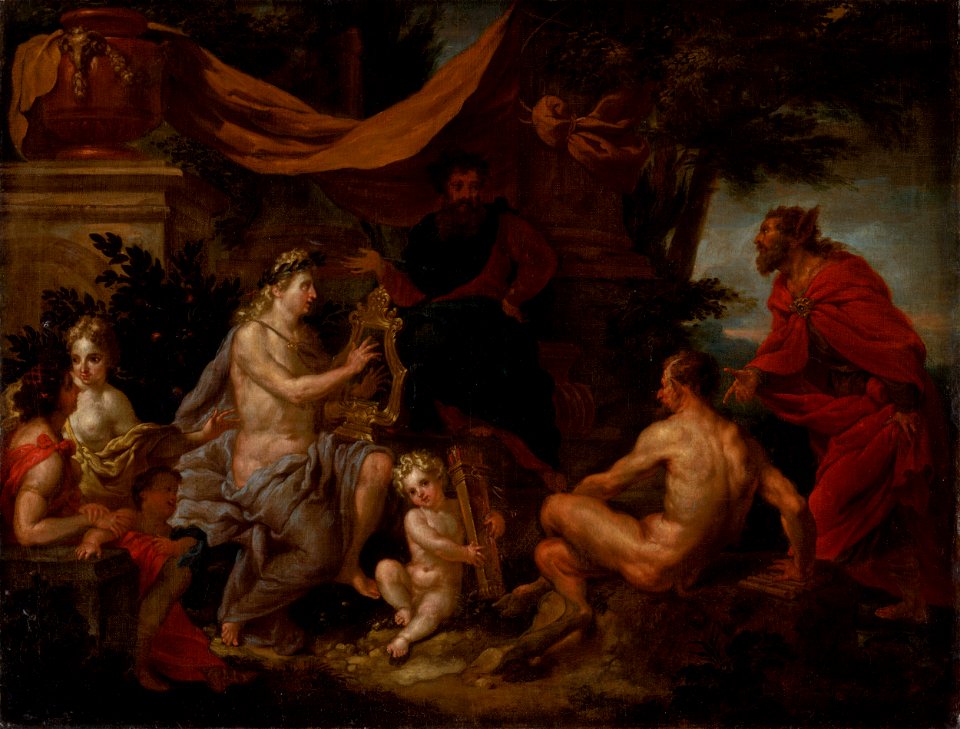 Godfried Maes - The Music Competition of Pan and Apollo (The Music Competition of Apollo and Silenus) - O 2140 - Slovak National Gallery