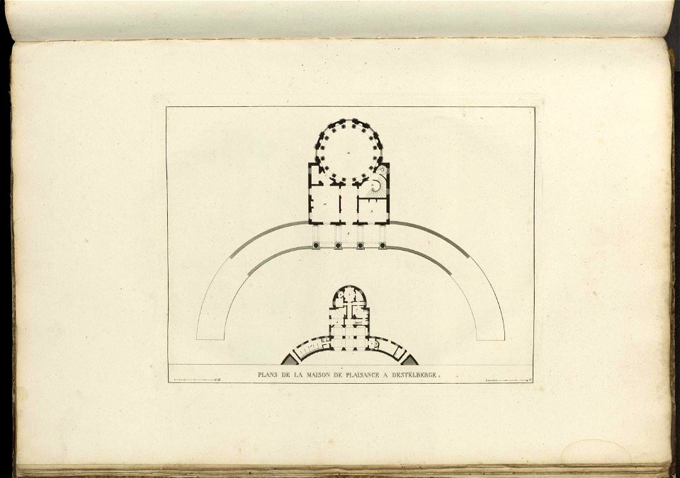 Goetghebuer - 1827 - Choix des monuments - 104 Plans maison plaisance Destelberge