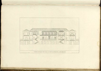 Goetghebuer - 1827 - Choix des monuments - 112 Coupe Palais Prince Orange Bruxelles
