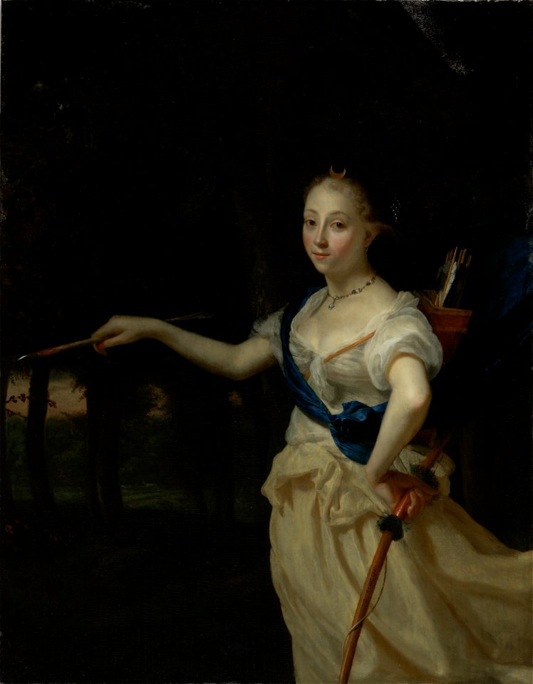 Godfried Schalcken - Portrait of a Lady as the Goddess Diana - 2017.168 - Fogg Museum