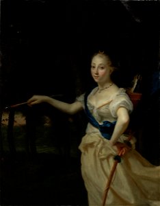 Godfried Schalcken - Portrait of a Lady as the Goddess Diana - 2017.168 - Fogg Museum