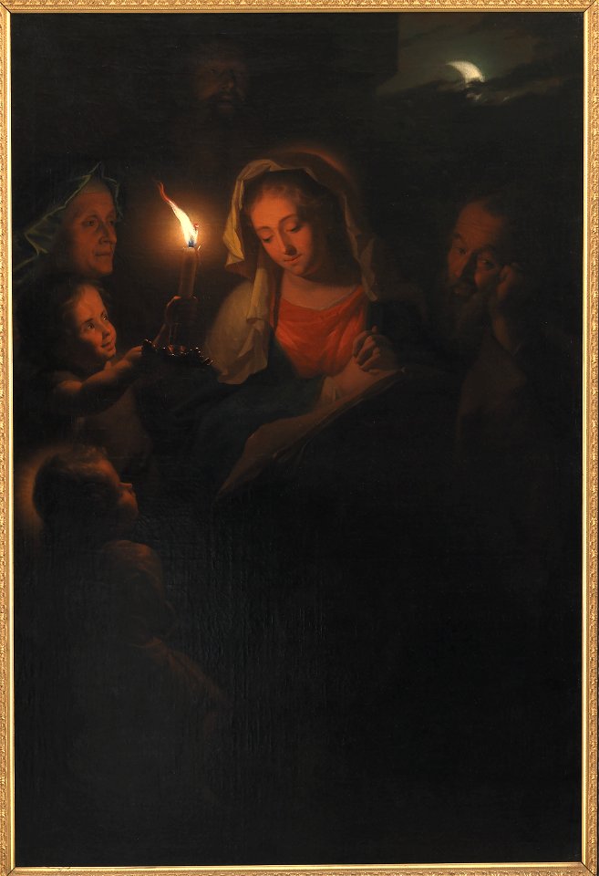 Godfried Schalcken - The Holy Family - KMSsp616 - Statens Museum for Kunst