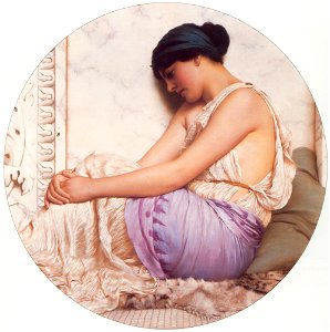 Godward A Grecian Girl 1908. Free illustration for personal and commercial use.
