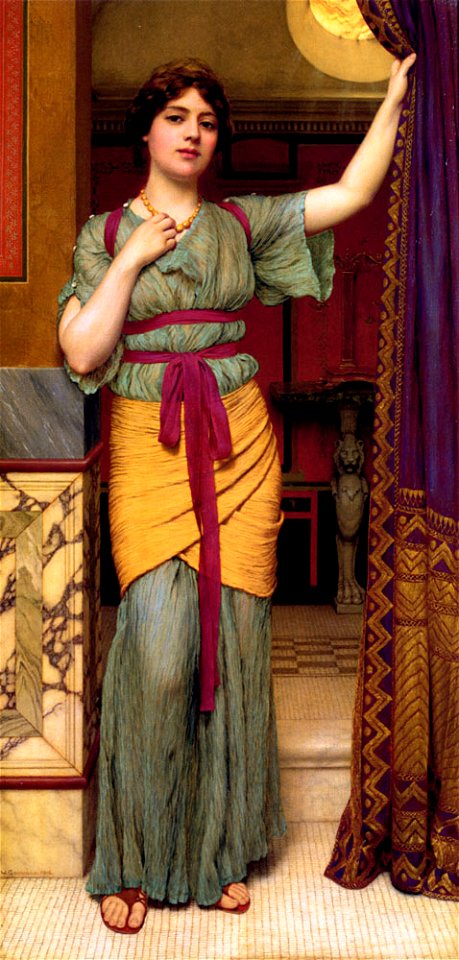 Godward John William A Pompeian Lady 1895