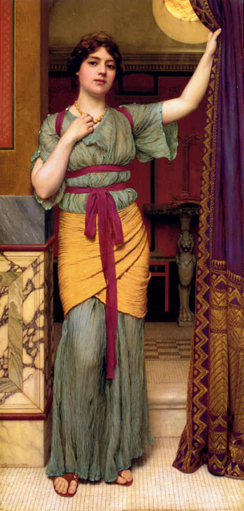 Godward John William A Pompeian Lady 1895