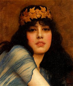 Godward, Head of a girl