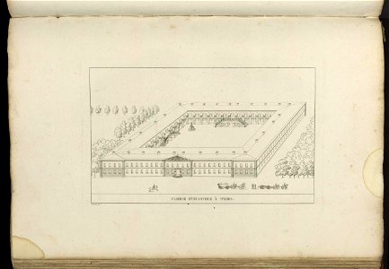 Goetghebuer - 1827 - Choix des monuments - 064 Caserne infanterie Ypres