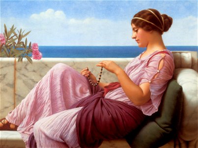 Godward-A Souvenir-1920. Free illustration for personal and commercial use.