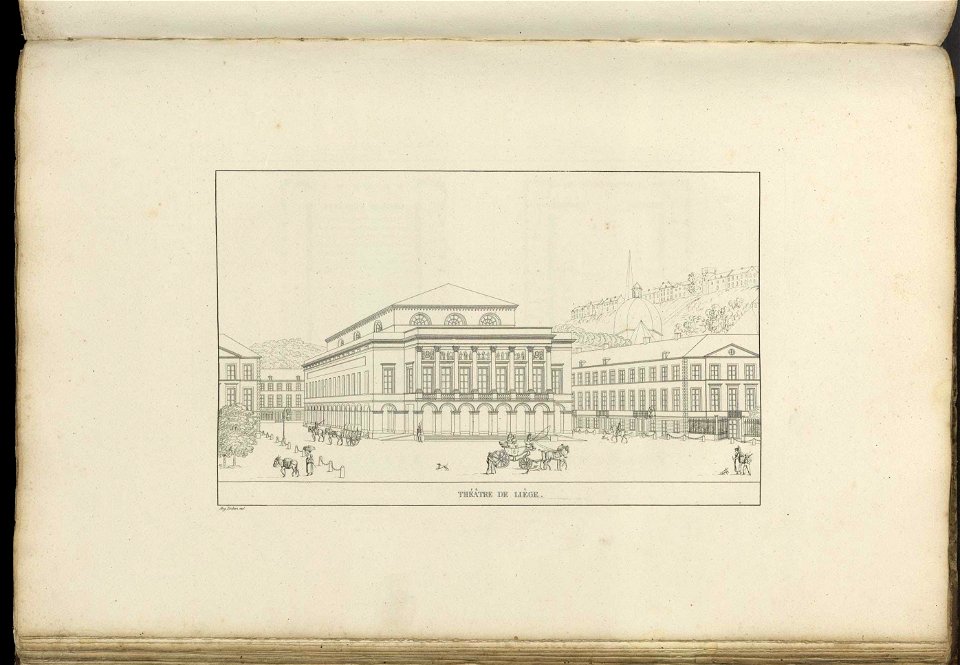 Goetghebuer - 1827 - Choix des monuments - 087 Theatre Liege