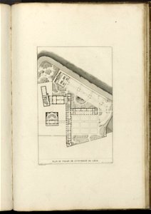Goetghebuer - 1827 - Choix des monuments - 107 Plan Palais Université Liege