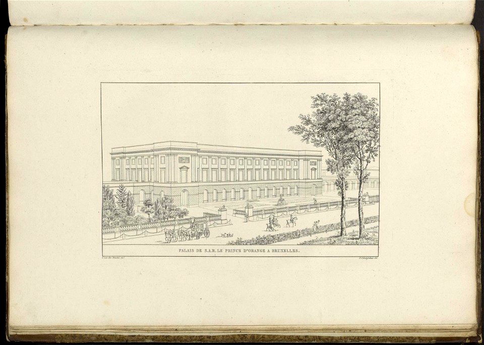 Goetghebuer - 1827 - Choix des monuments - 111 Palais Prince Orange Bruxelles