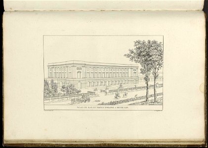 Goetghebuer - 1827 - Choix des monuments - 111 Palais Prince Orange Bruxelles