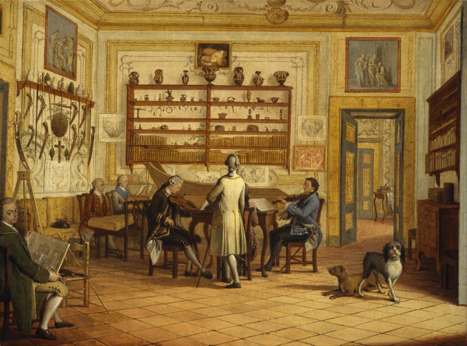 Pietro Fabris - Kenneth Mackenzie, 1st Earl of Seaforth, 1744 - 1781, at home in Naples- concert party - Google Art Project