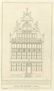 Goetghebuer - 1827 - Choix des monuments - 004 Maison des Bateliers Gand
