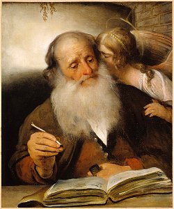 Barent Fabritius - De evangelist Mattheüs met de engel (1656)