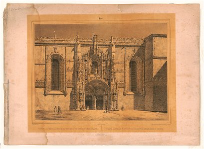 Facade laterale de l'eglise du monastère des Jeromes à belem LCCN2003672916