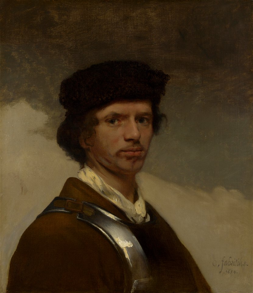 Carel Fabritius - Self-portrait - National Gallery, London - 1654