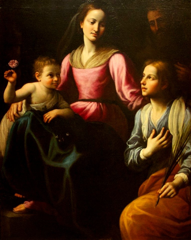 Fabrizio Santafede - The mystic marriage of Saint Catherine