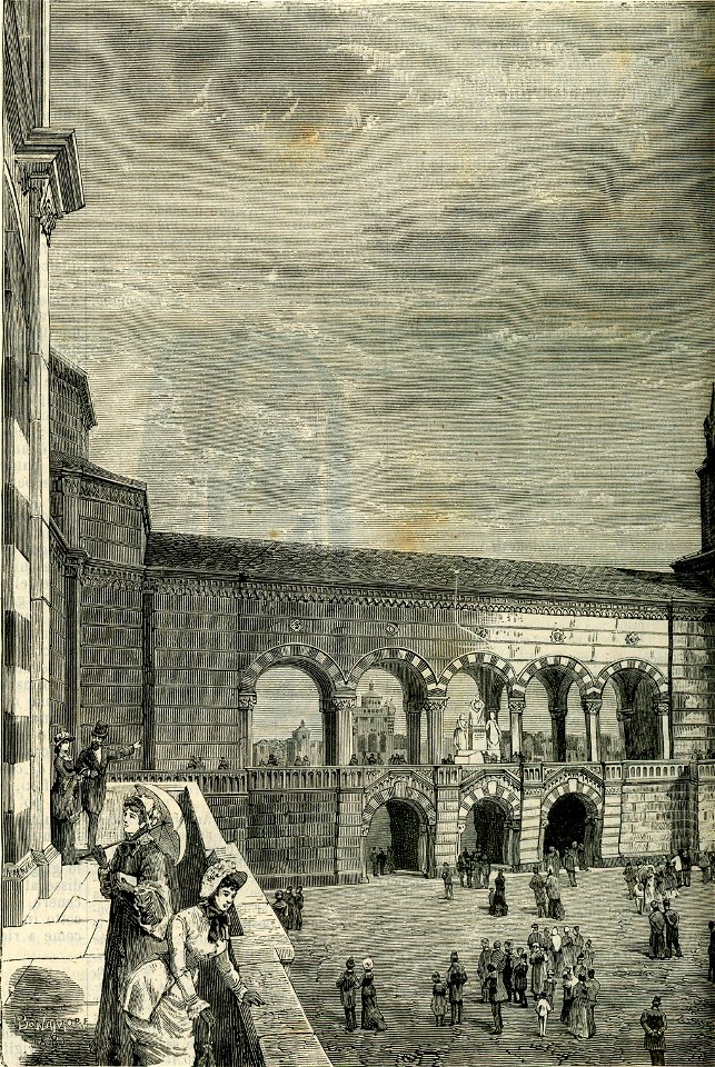 Facciata del cimitero monumentale di Milano a