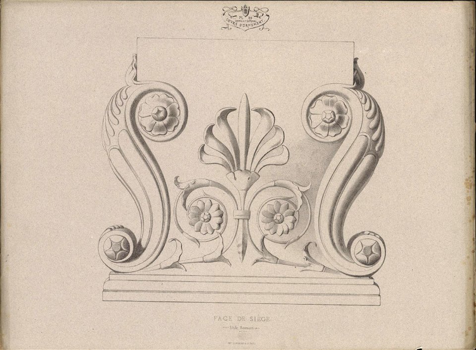Face de siège, Style Romain, objectnr A 59202