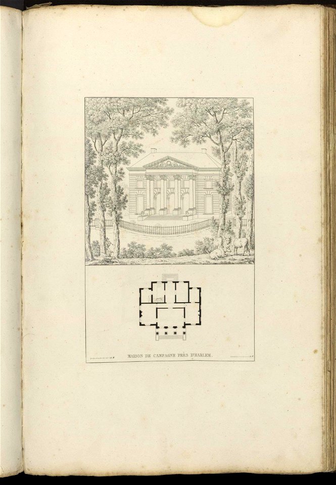 Goetghebuer - 1827 - Choix des monuments - 070 Maison campagne Harlem