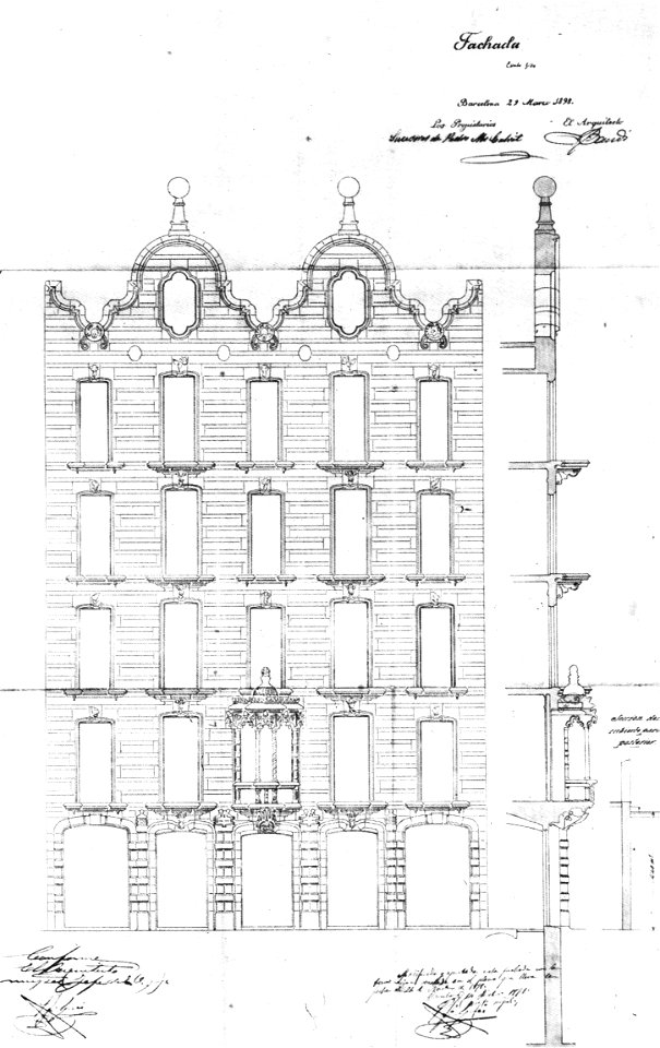 Fachada Casa Calvet (1898)