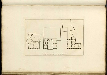 Goetghebuer - 1827 - Choix des monuments - 100 Plans maisons Gand Grammont