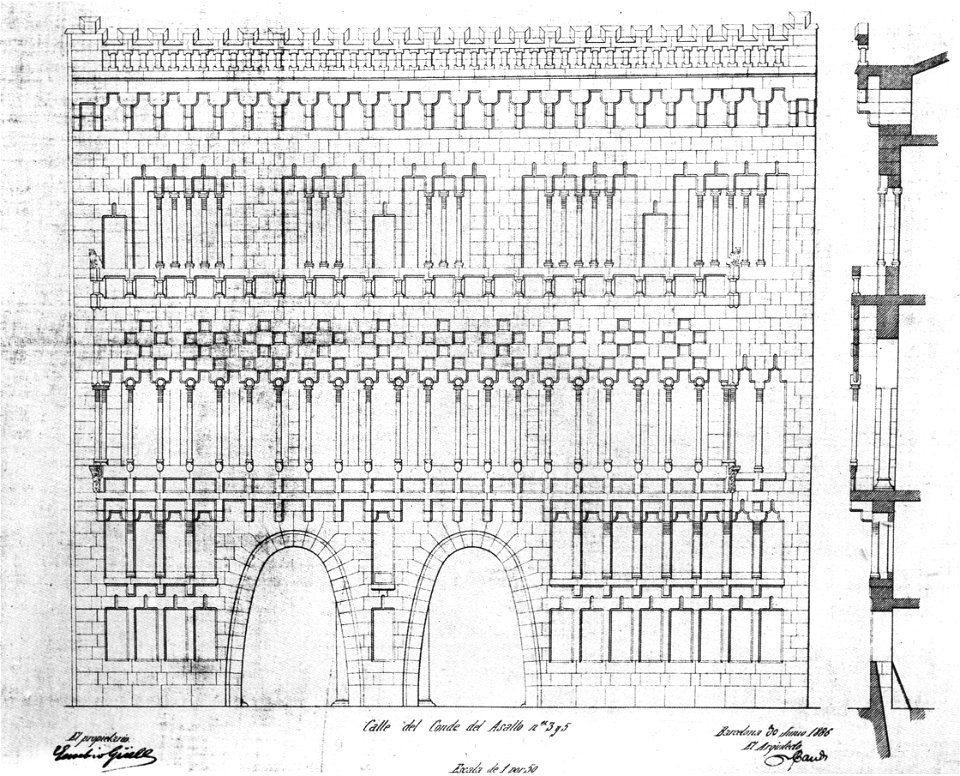 Fachada Palacio Güell (1886)