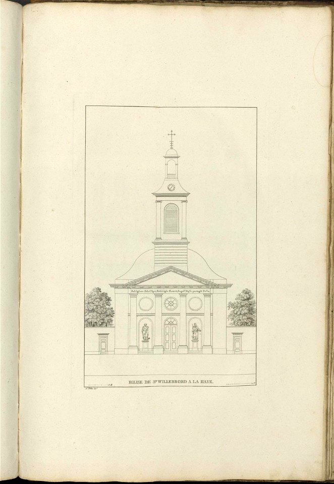 Goetghebuer - 1827 - Choix des monuments - 105 Eglise St Willebrord La Haye