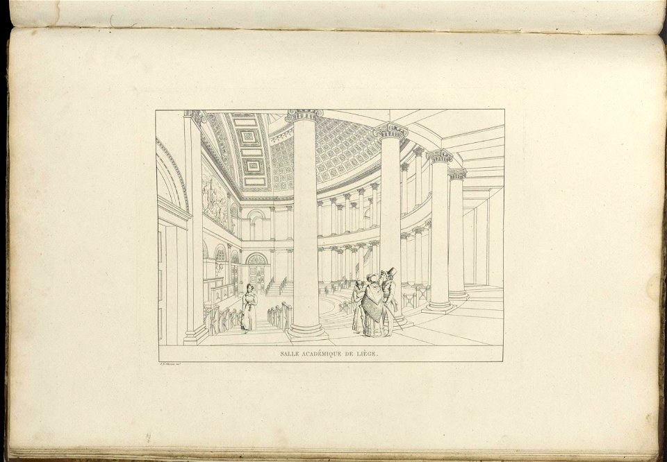 Goetghebuer - 1827 - Choix des monuments - 109 Salle Academique Liege