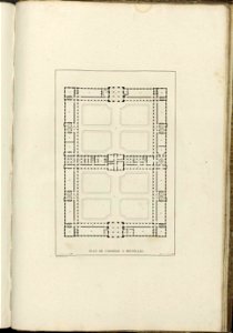 Goetghebuer - 1827 - Choix des monuments - 113 Plan Hospice Bruxelles