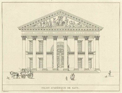 Goetghebuer - 1827 - Choix des monuments - 117 Palais Academique Gand