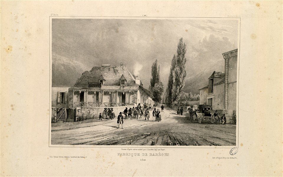 Fabrique de Barèges à Luz (Hautes Pyrénées) - Fonds Ancely - B315556101 A JACOTTET 2 043