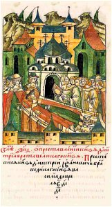 Facial Chronicle - b.18, p. 421 - Dmitriy Ivanovich Zhilka's death