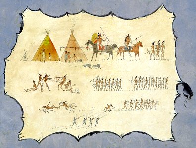 Facsimile of a Cheyenne Robe C16294 (cut)