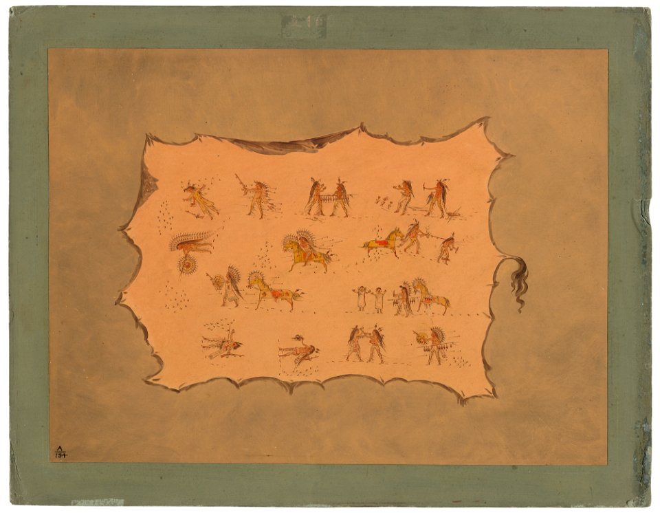 Facsimile of the Robe of Mah-to-toh-pa - Mandan C16952