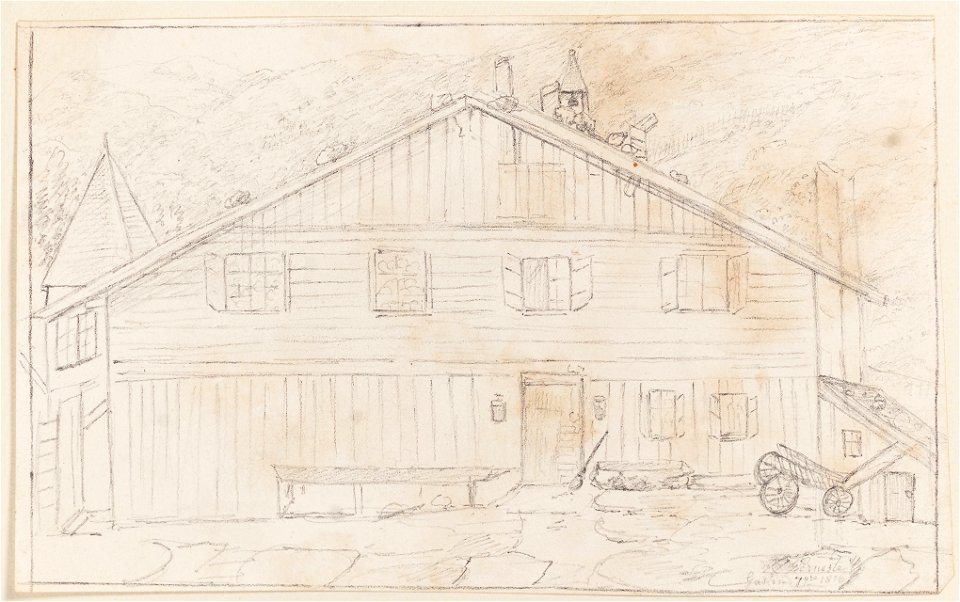 Fachada de uma casa, da Coleção Brasiliana Iconográfica