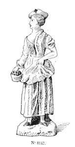 Faience lunéville vendangeuse 42495